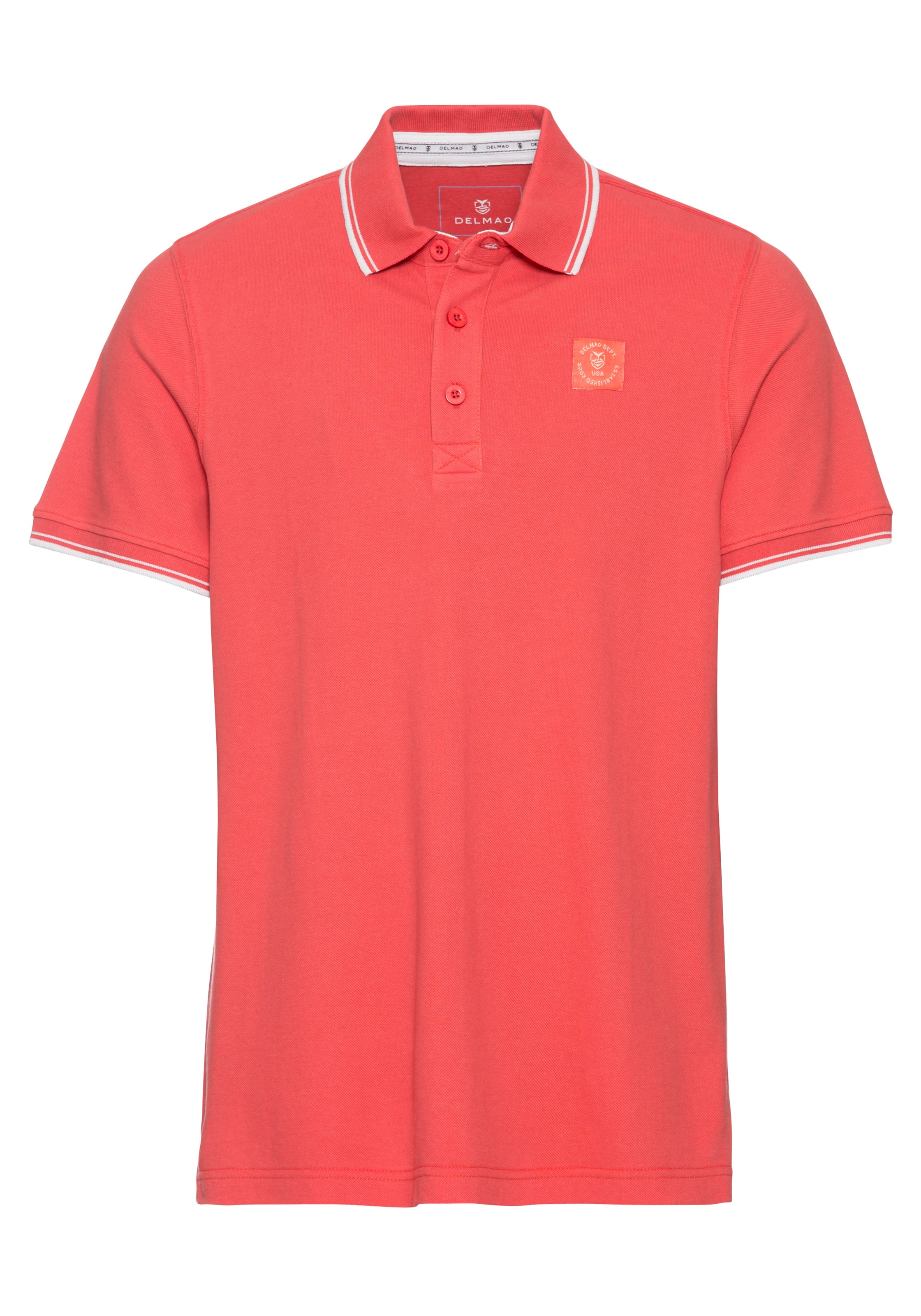 DELMAO Poloshirt , Kurzarm,  lockere Passform,  Polokragen,  für Tennis oder Golf