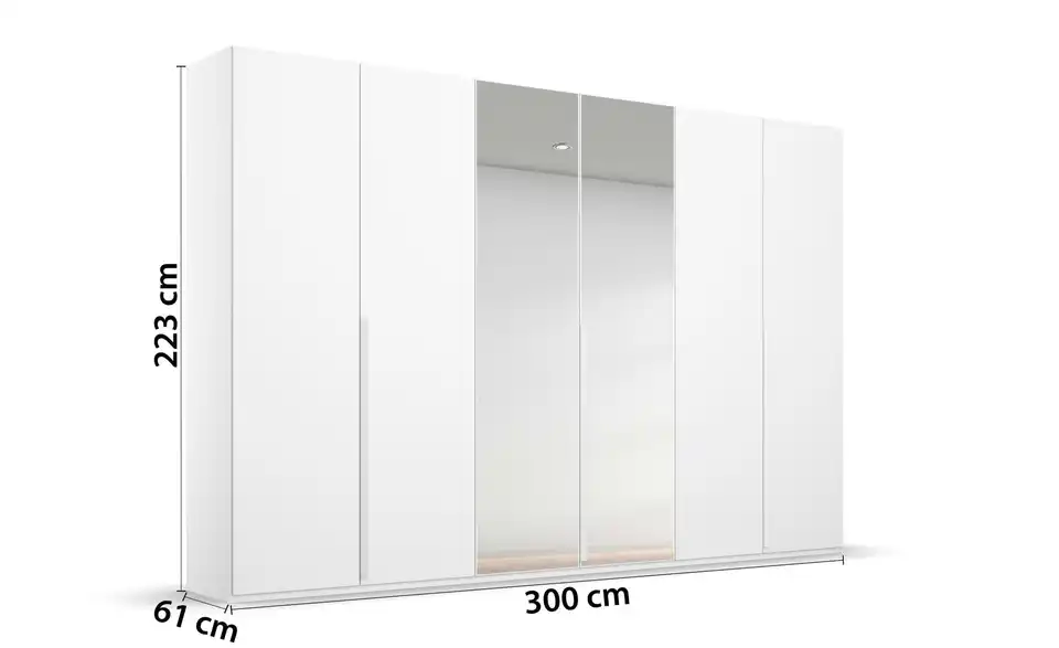 Drehtürenschrank 301 cm 6 Stück