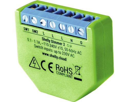 Shelly Dimmer2 Control Unit WiFi Smart Flush Mount - Compatibel met Smart Home van Hornbach
