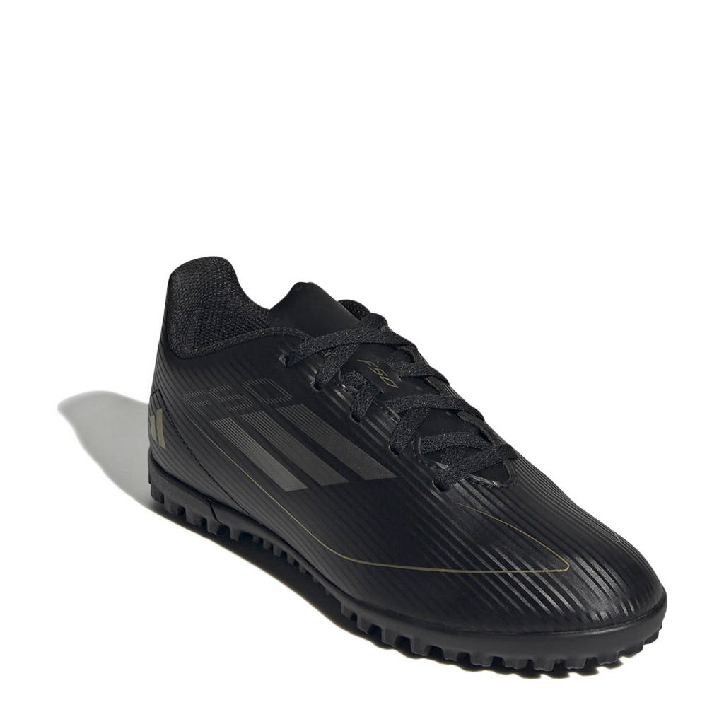 adidas F50 Club junior voetbalschoenen zwart/antraciet/goud metallic