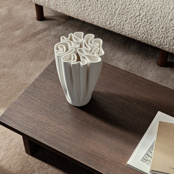 Ferm Living - Dedali Vase, H 11 cm, off-white