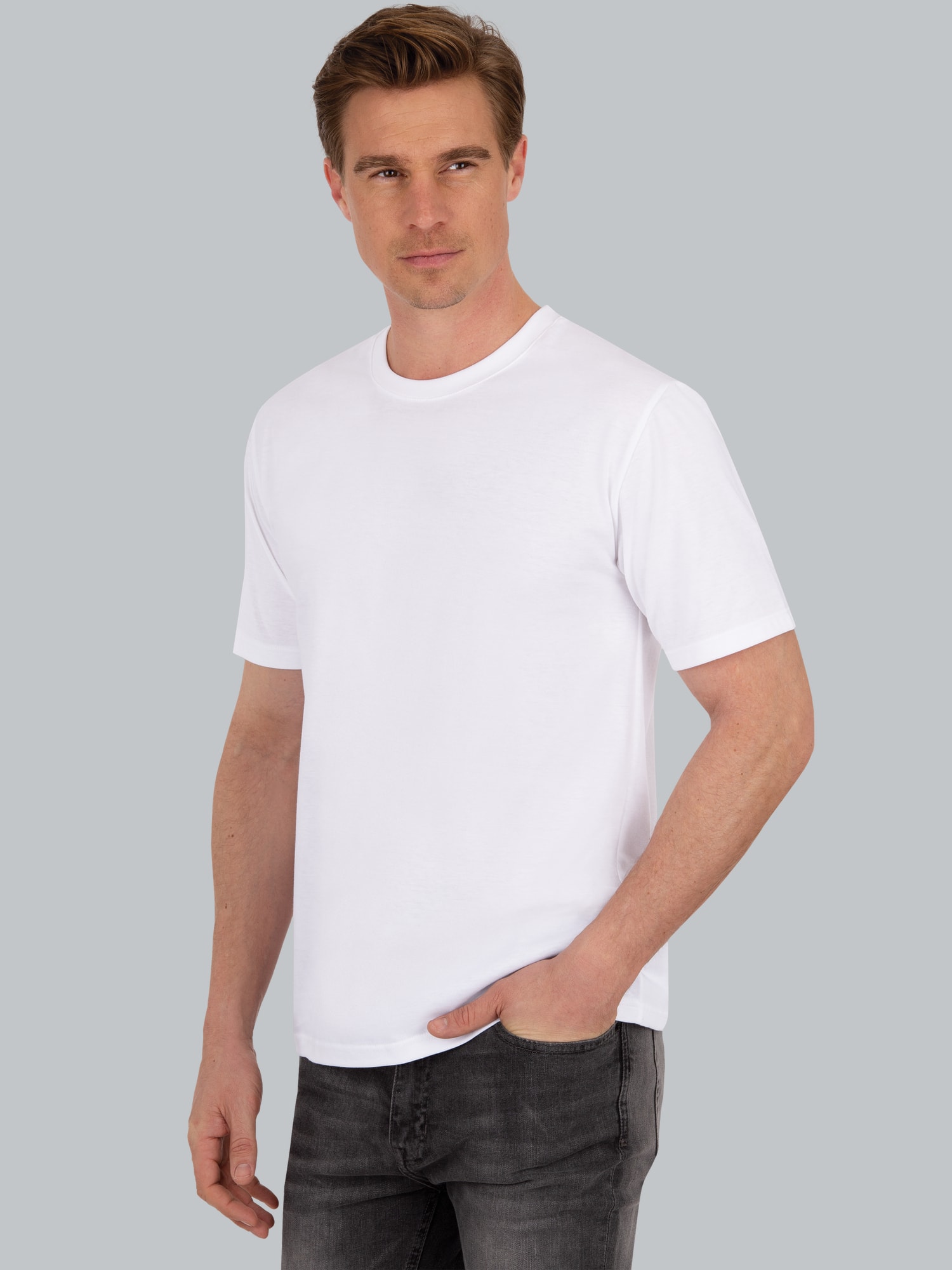 T-Shirt DELUXE Baumwolle Weiss