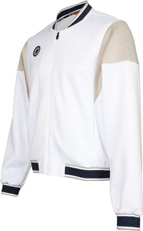 The Indian Maharadja - Pique Bomber Jacket - Bright White - Heren
