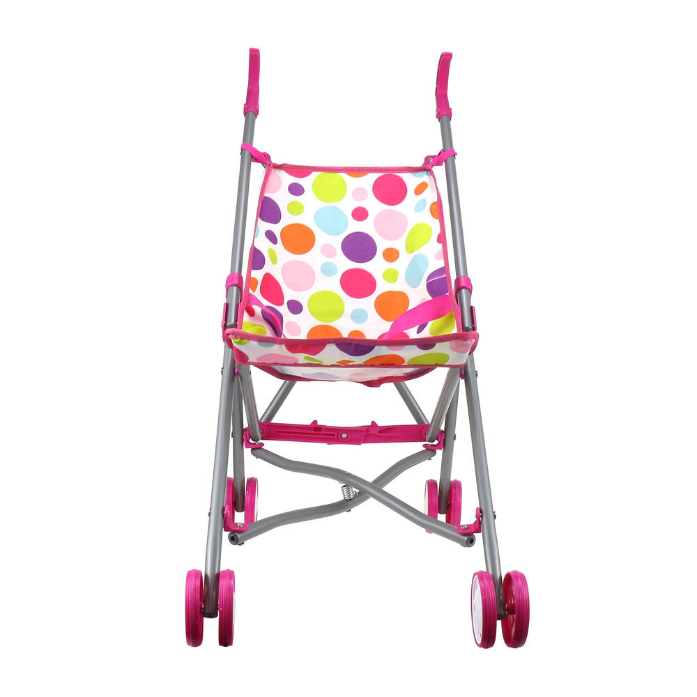Poppenbuggy met stippen
