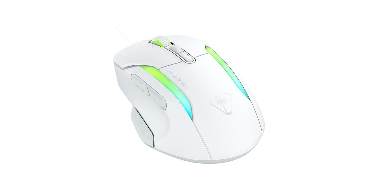 Turtle BeachKone II Air gaming muis  (Wit, 50 - 26.000 Dpi, RGB, USB / 2,4 GHz / Bluetooth)