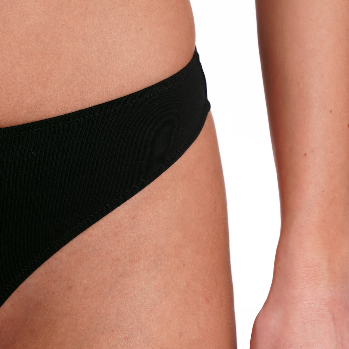 Gina Benotti 3 Damen Strings aus Baumwolle schwarz