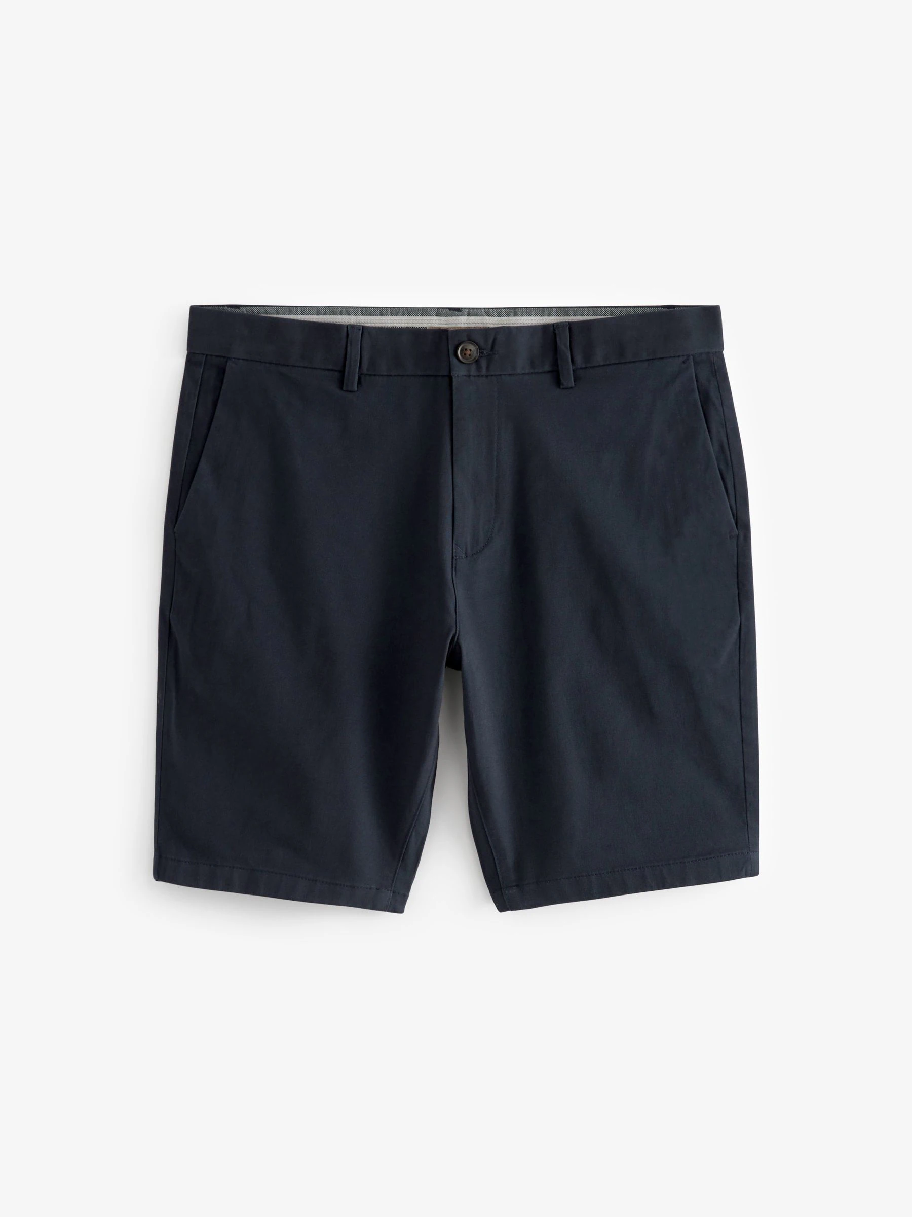 Donkerblauw - Strakke Pasvorm - Chinoshort met stretch