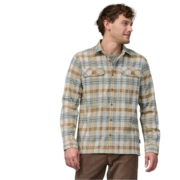 Chemise PATAGONIA M'S L/S ORGANIC COTTON MW FJORD FLANNEL SHIRT FIELDS/NATURAL