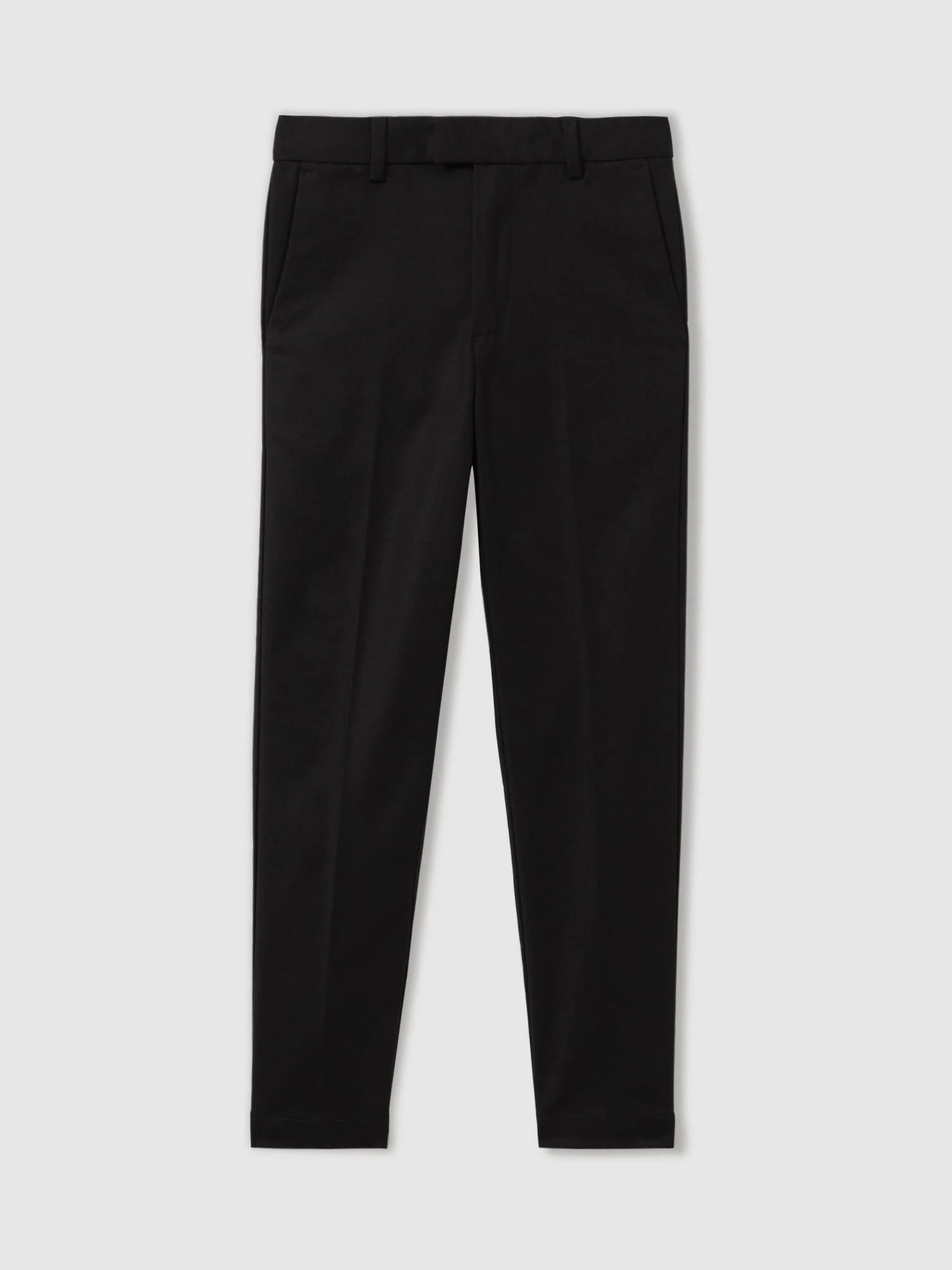 Zwart - Reiss Eastbury - Slim-fit chino van katoenmix