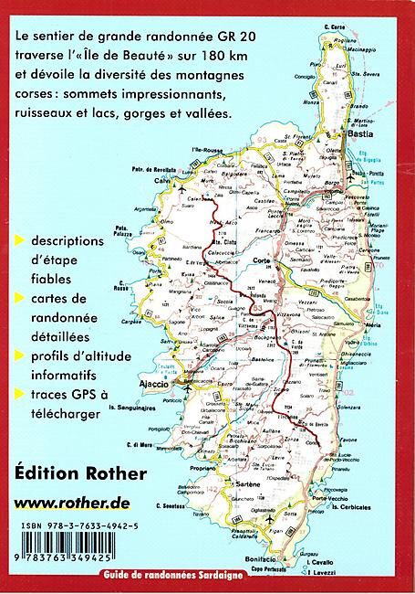 ROTHER - ROTHER CORSE GR20 EN FRANCAIS