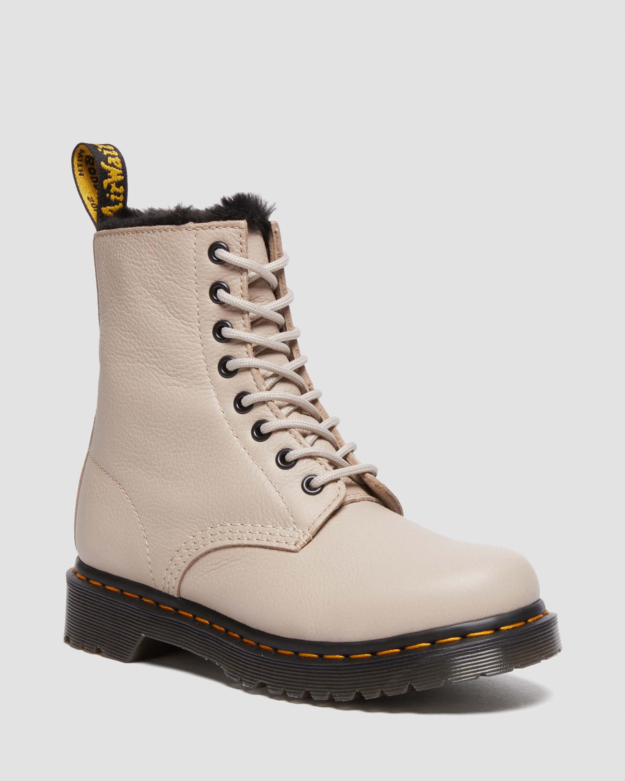 1460 Serena Faux Fur Lined Virginia Lace Up Boots