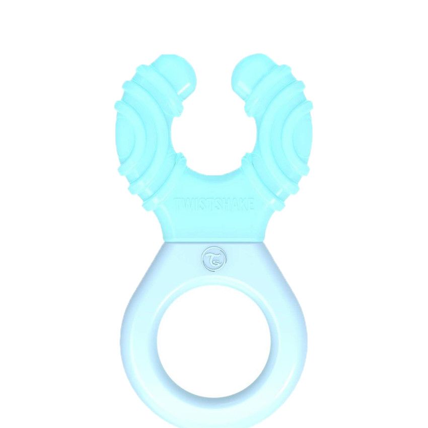 Anneau de dentition rafraîchissant 2 mois + - Bleu Pastel - Ecru