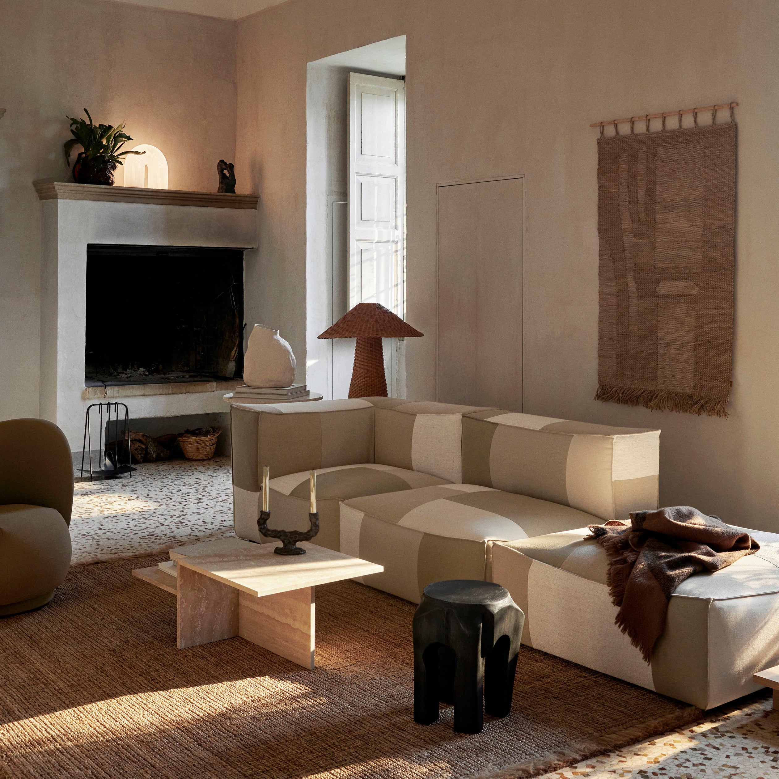 Ferm Living Distinct Salontafel - Travertine
