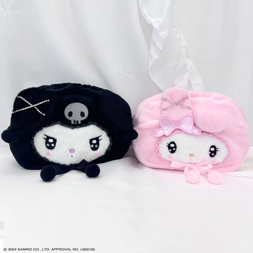 SHOBIDO - My Melody / Kuromi Die-Cut Makeup Bag (Twin Idol-serie)