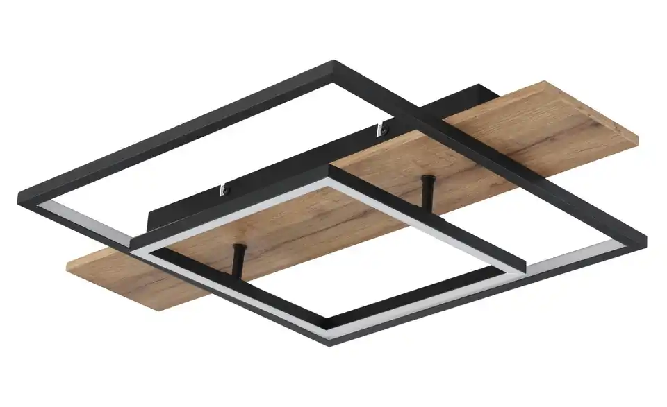 Deckenleuchte 60 cm Schwarz, matt, Weiß
