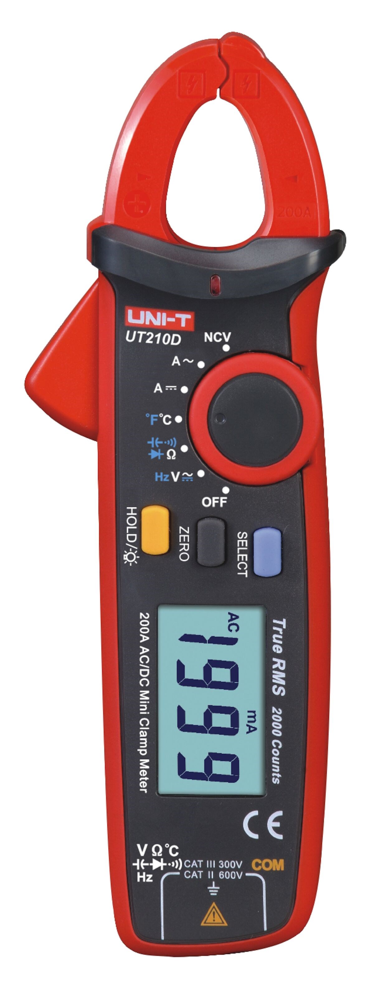 Uni-T UT210D Strømtang AC/DC 200 A