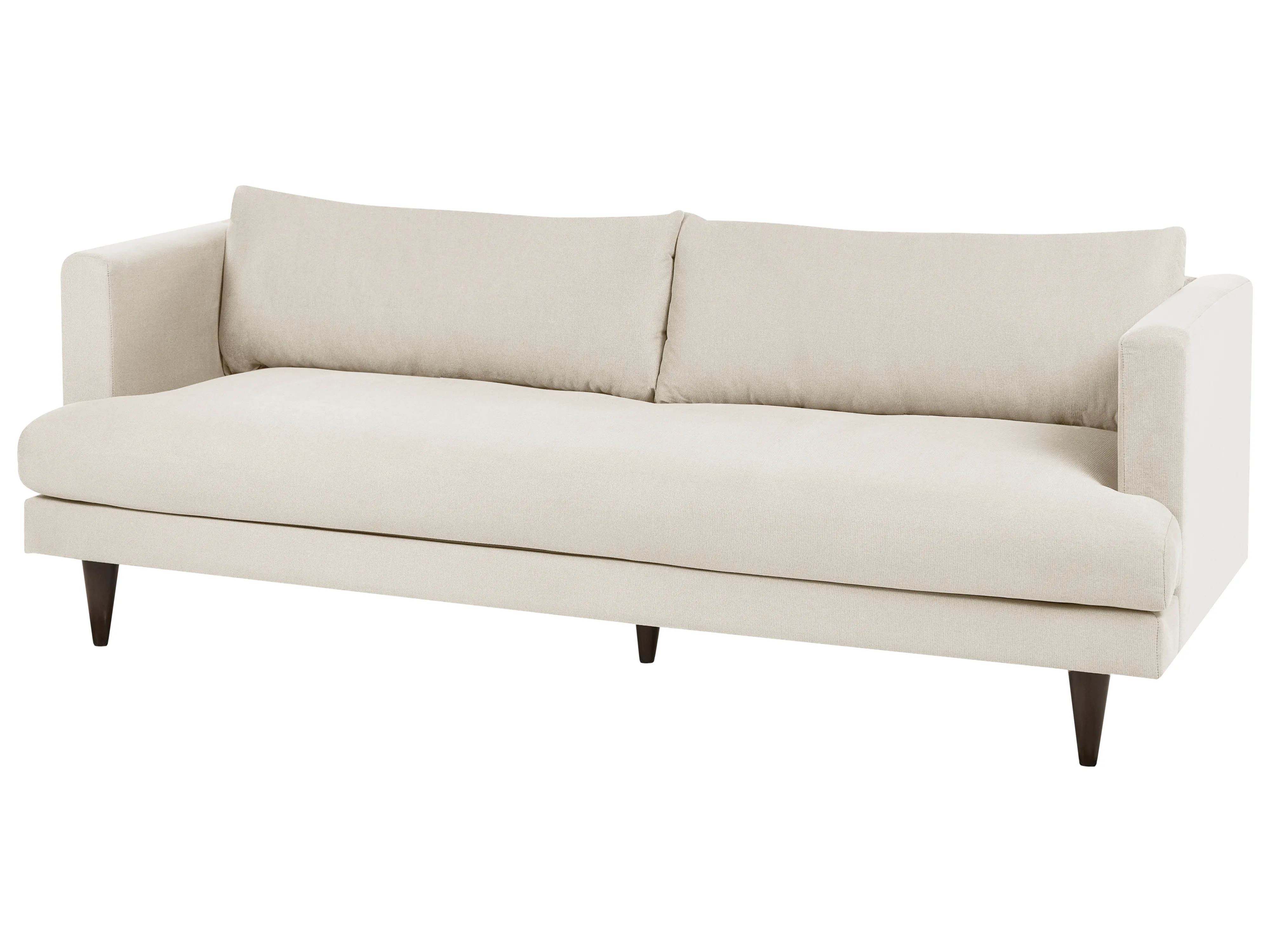 Bank 3-zits JARPEN Stof Lichtbeige