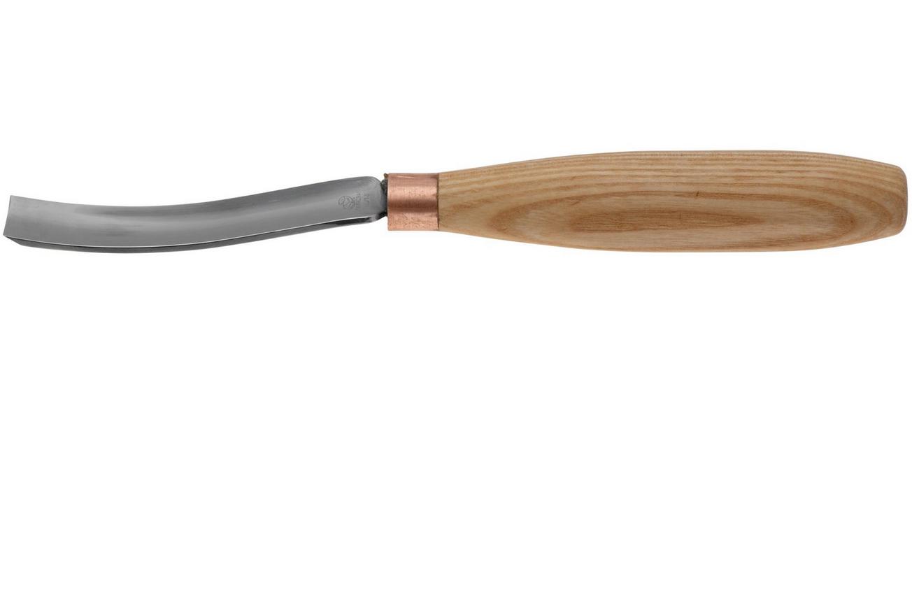 BeaverCraft Compact Long Bent Gouge K6L-15 Sweep 6, 15 mm, guts