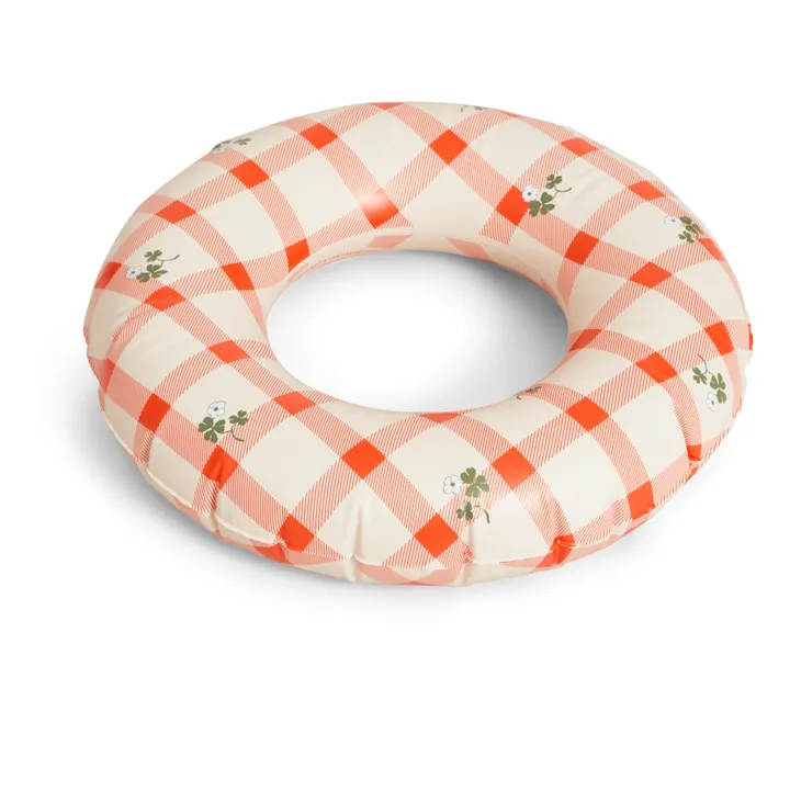 garbo&friends Bouée gonflable Gingham Sorrel | Rouge