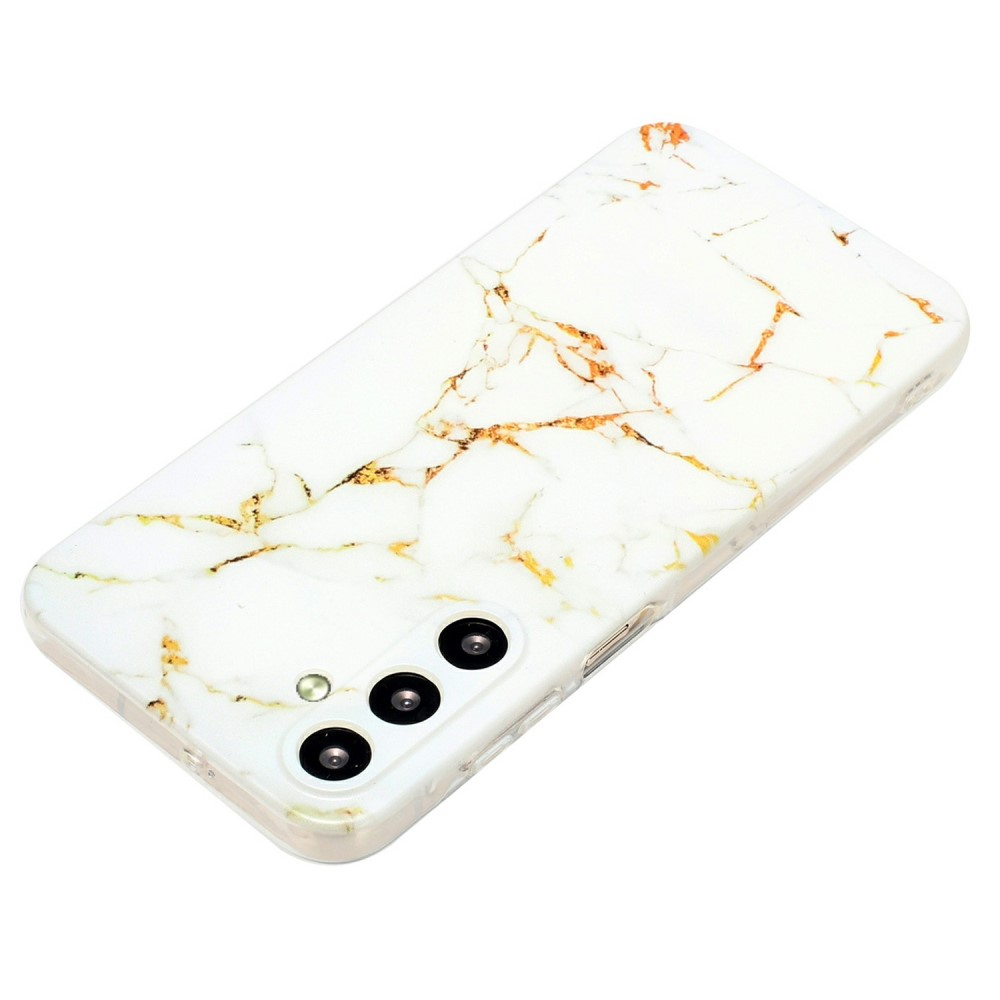 Samsung Galaxy A56 Gummi Case Hülle Ultra Thin Marble Marmor - Weiss