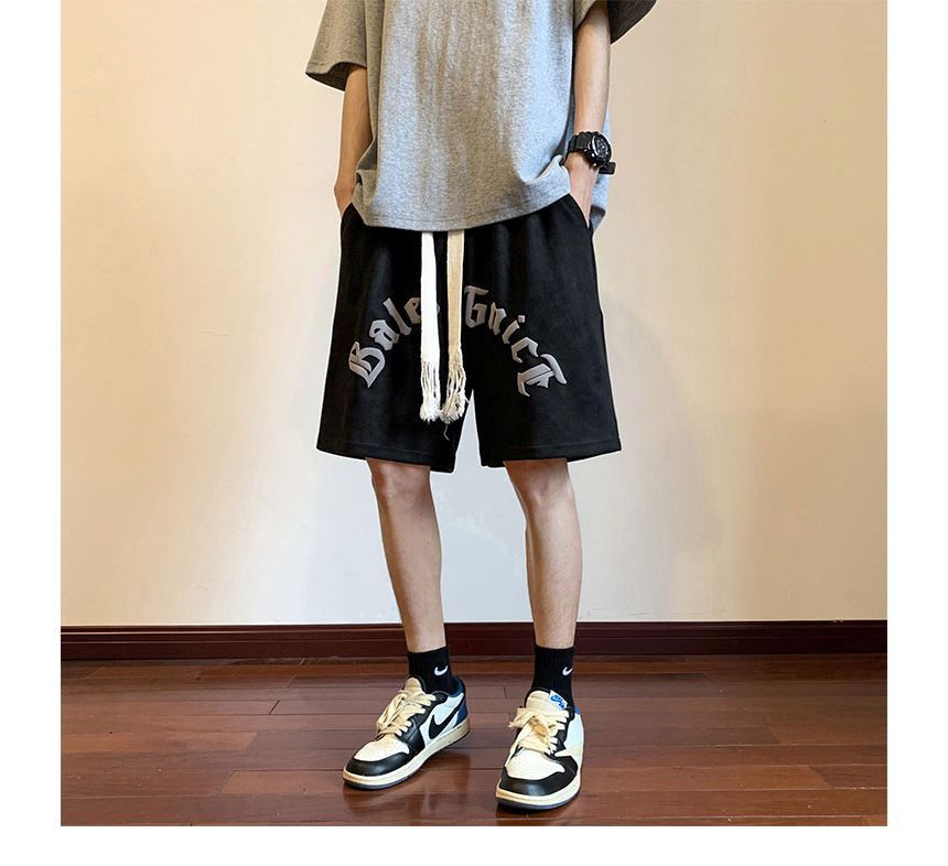 Breeson - Mid Rise Lettering Shorts