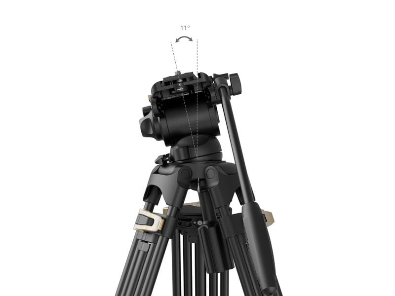 Smallrig Stativ AD-01S Heavy-Duty Fluid Head Stativ-Kit