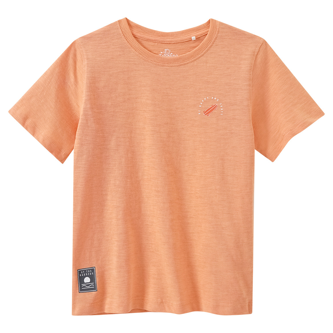 Topolino Jungen T-Shirt mit Rücken-Print hellorange