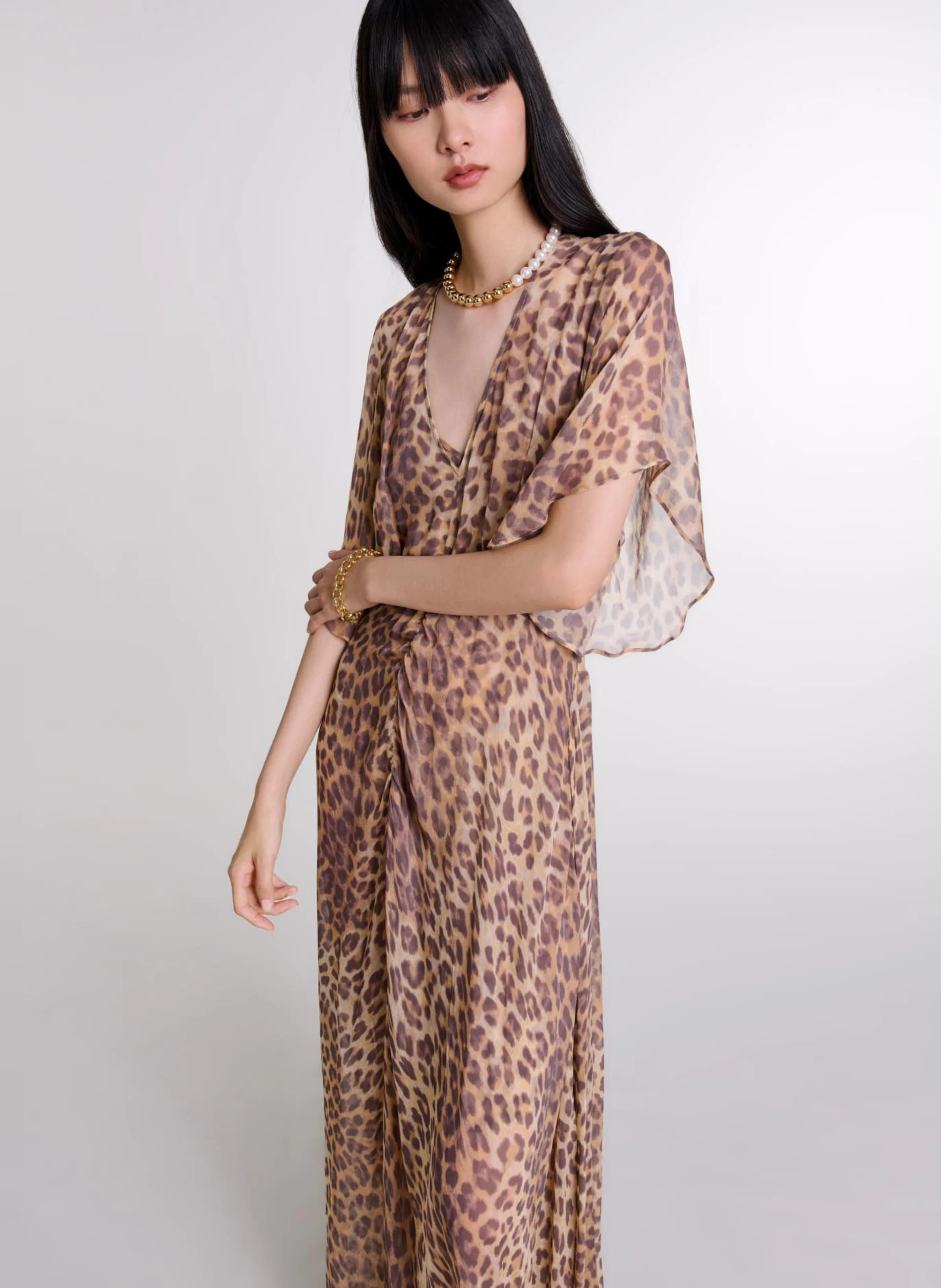Robe longue imprimé | Multicolore