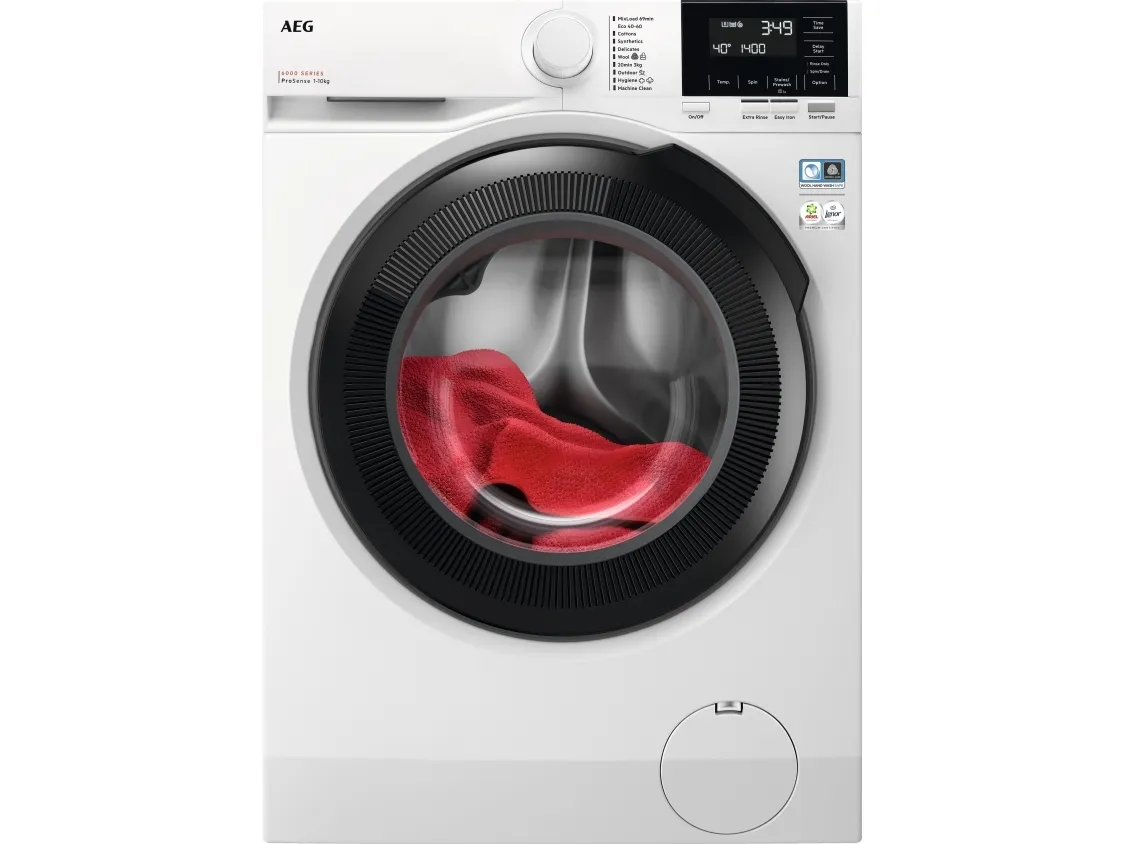 AEG 6000 Series LR624L14P - Vaskemaskine - bredde: 59.7 cm - dybde: 66 cm - højde: 84.7 cm - frontbetjening - 68.6 liter - 10 kg - 1400 rpm