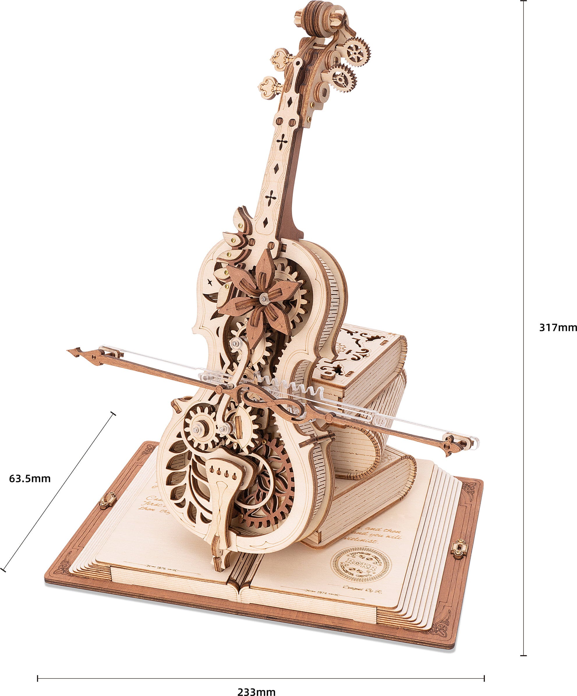 ROKR  Magic Cello    3D Holzpuzzle: Wenn Musik sichtbar wird