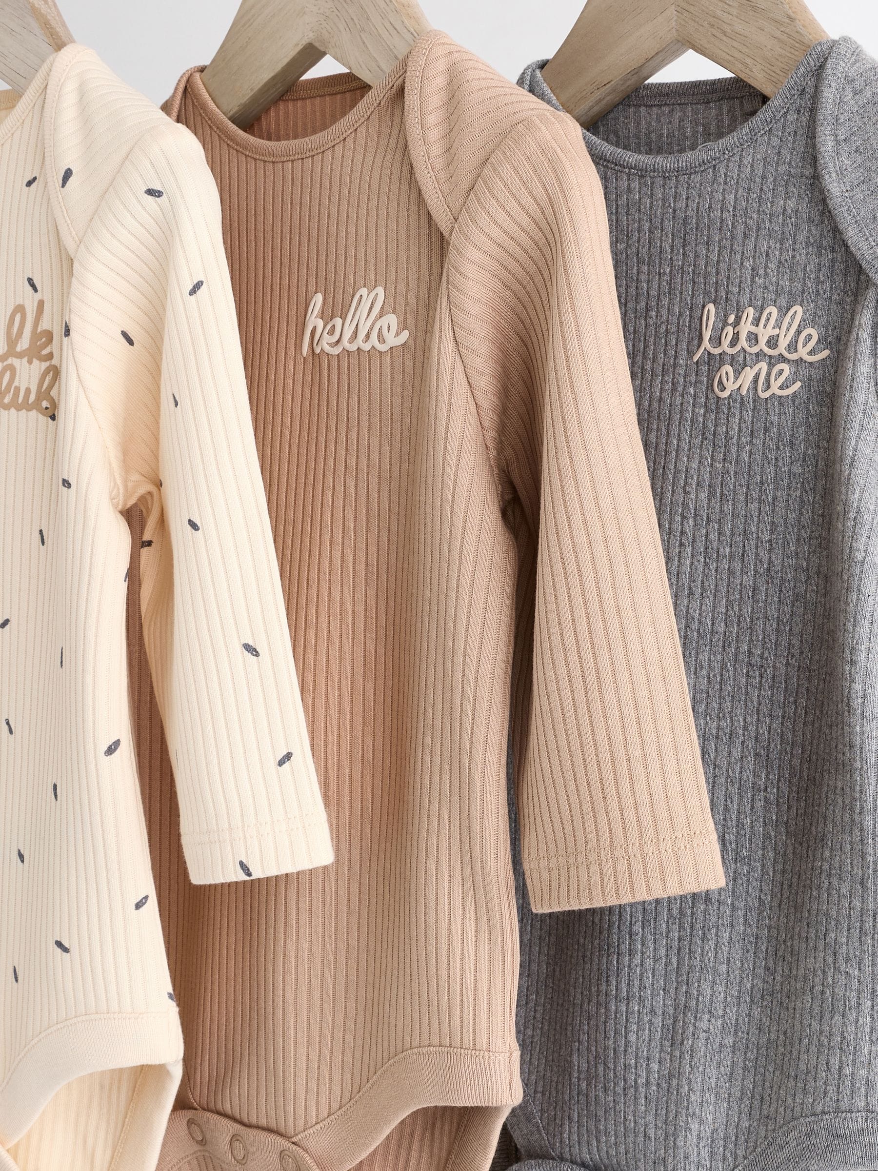 Naturel Milk Club - Set van 3 babyrompertjes