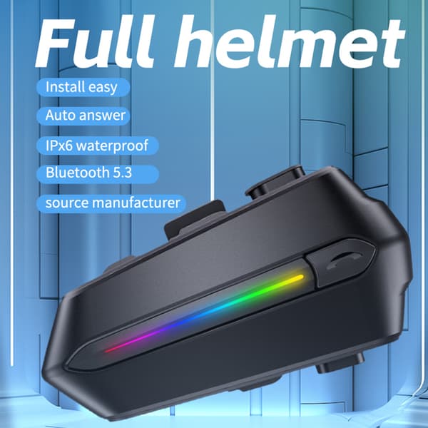 INF Motorsykkelhjelm Kommunikasjonsheadset (Svart)  C5S-soft microphone