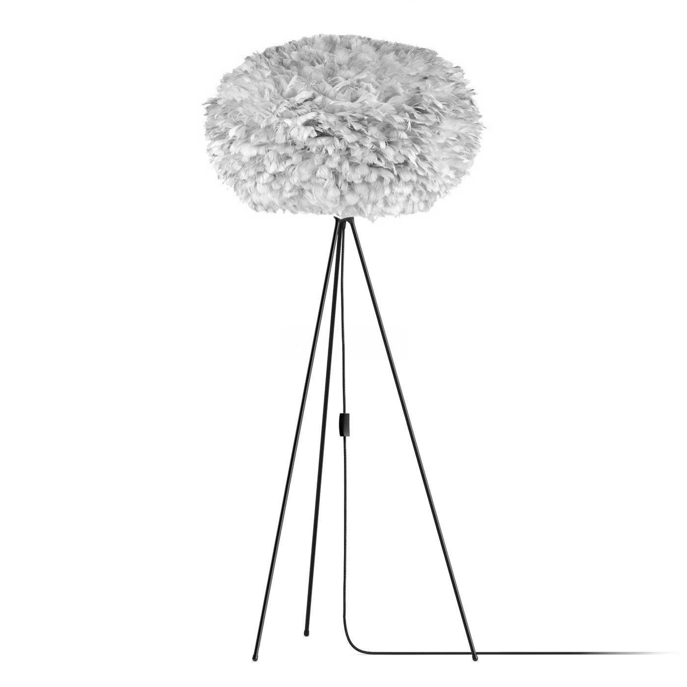 Vloerlamp EOS XL Ø75cm Tripod zwart Lichtgrijs
