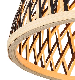 GLOBO Retrofit LED Deckenlampe COLLY Bambus