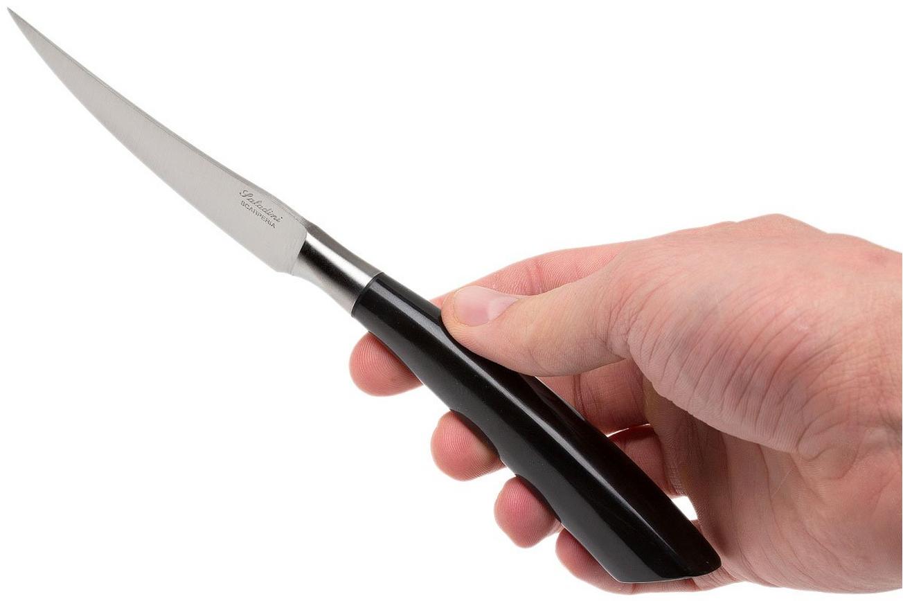Saladini 6-delige steakmessenset 23 cm, buffelhoorn