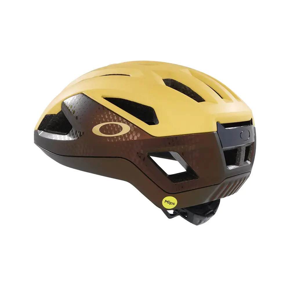 Oakley ARO3 Endurance MIPS Race Fietshelm Geel/Bruin