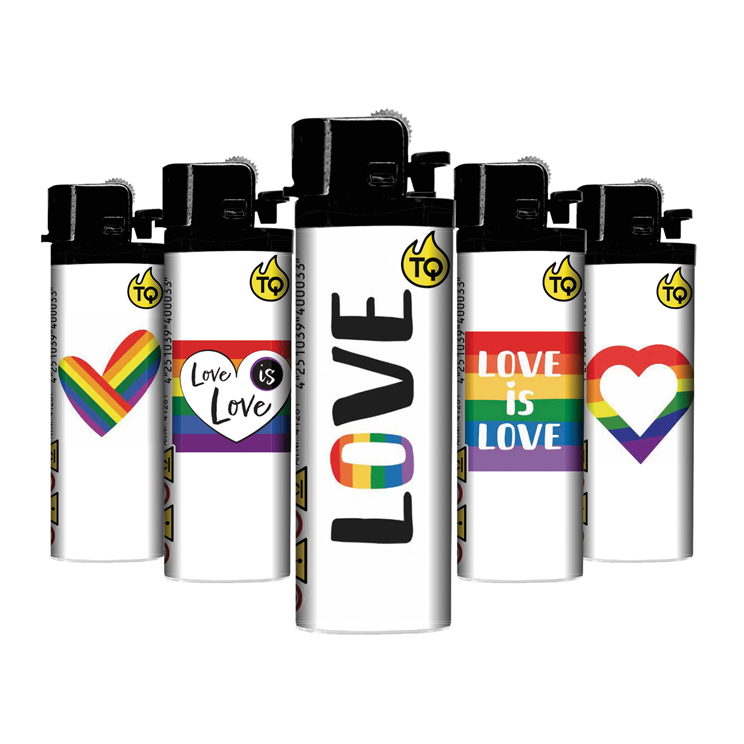 50x TobaliQ Feuerzeug LOVE