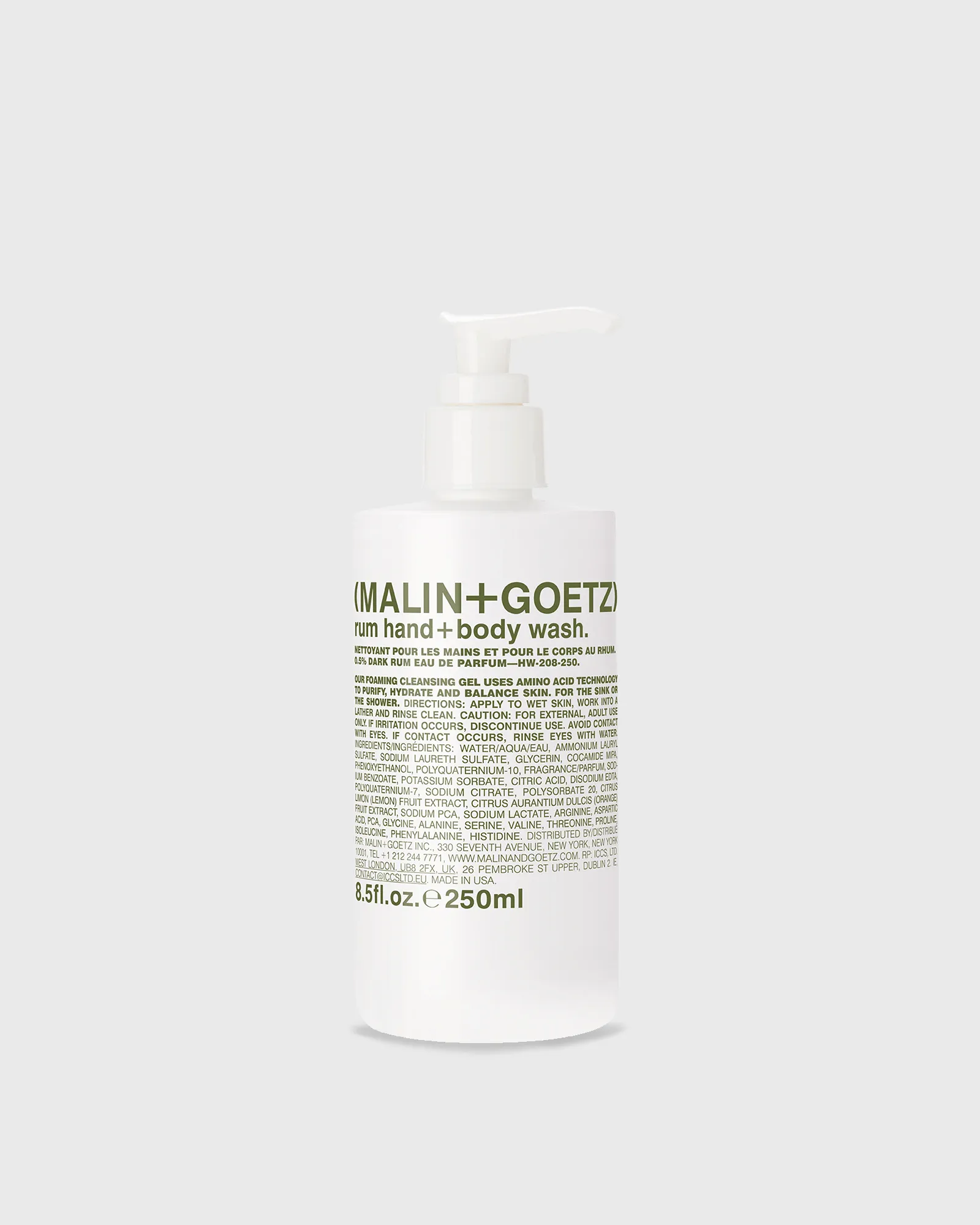 Malin + Goetz Rum Hand + Body Wash - 220 ml