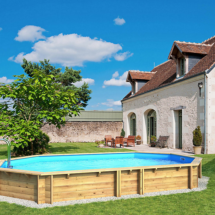 Piscine hors sol bois Procopi Weva ø6,40 x h.1,46 m