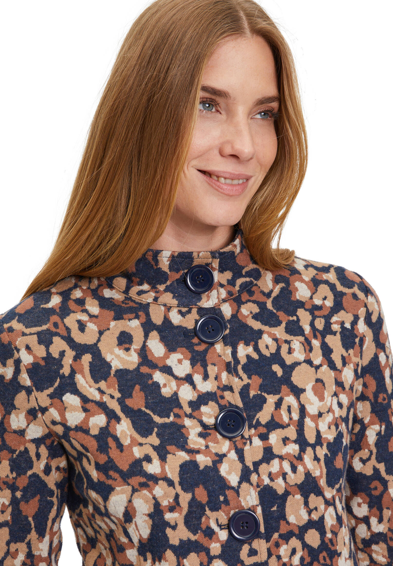 Betty Barclay| Damen Sweatjacke mit Stehkragen