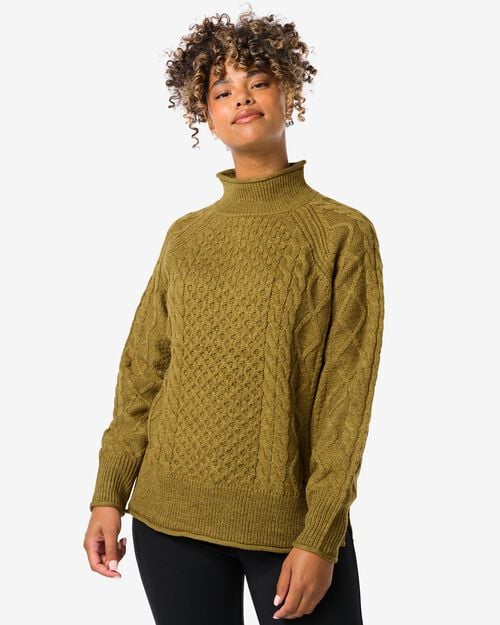 pull en maille femme Zelda vert