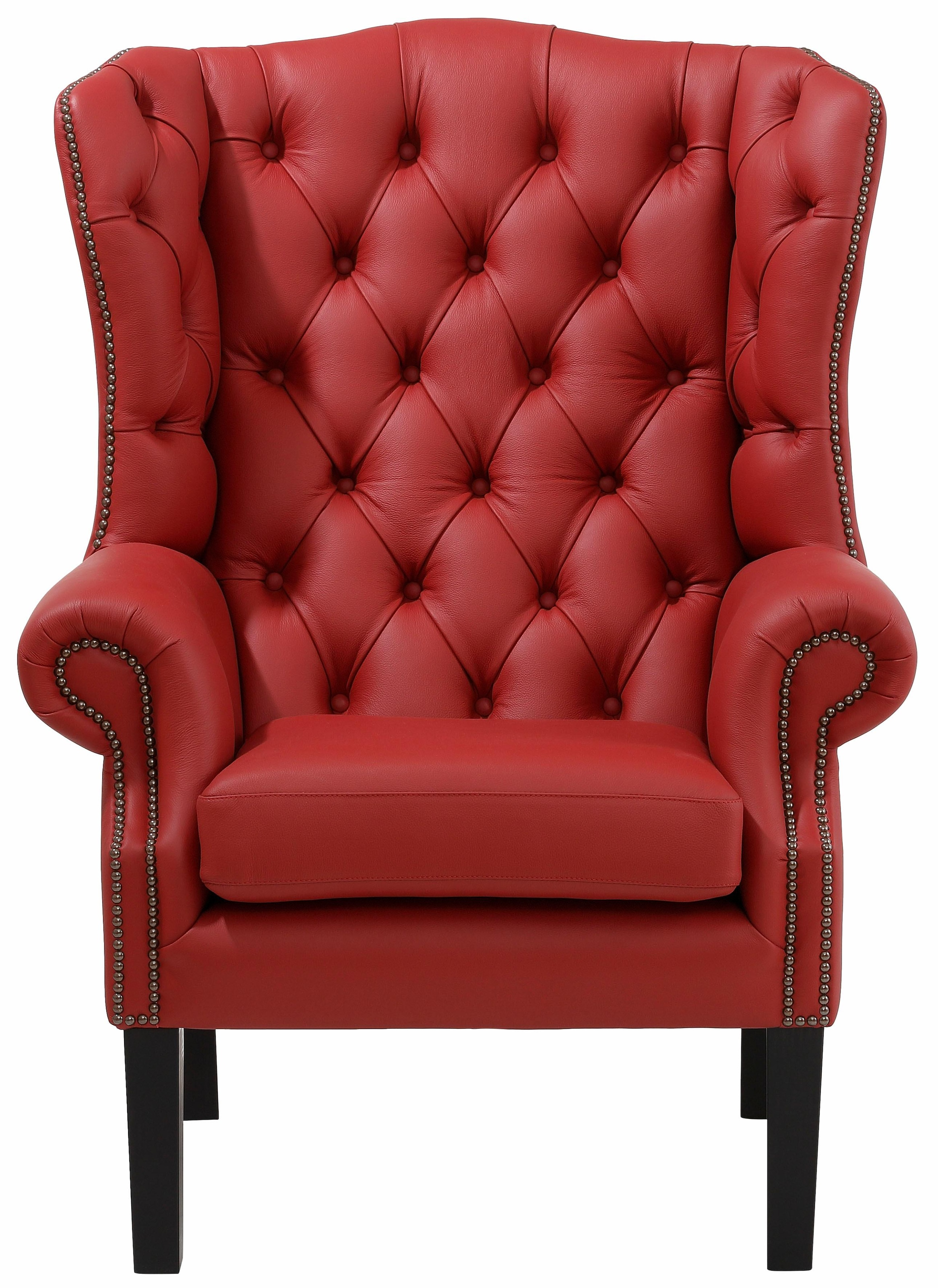 Home affaire Sessel »Bedford Ohrensessel Chesterfield« mit aufwendiger Knopfheftung und geschwungenen Armlehnen