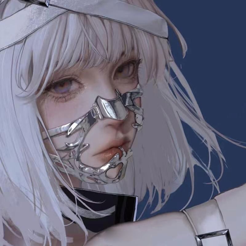 Lilafey - Metallic gezichtsmasker