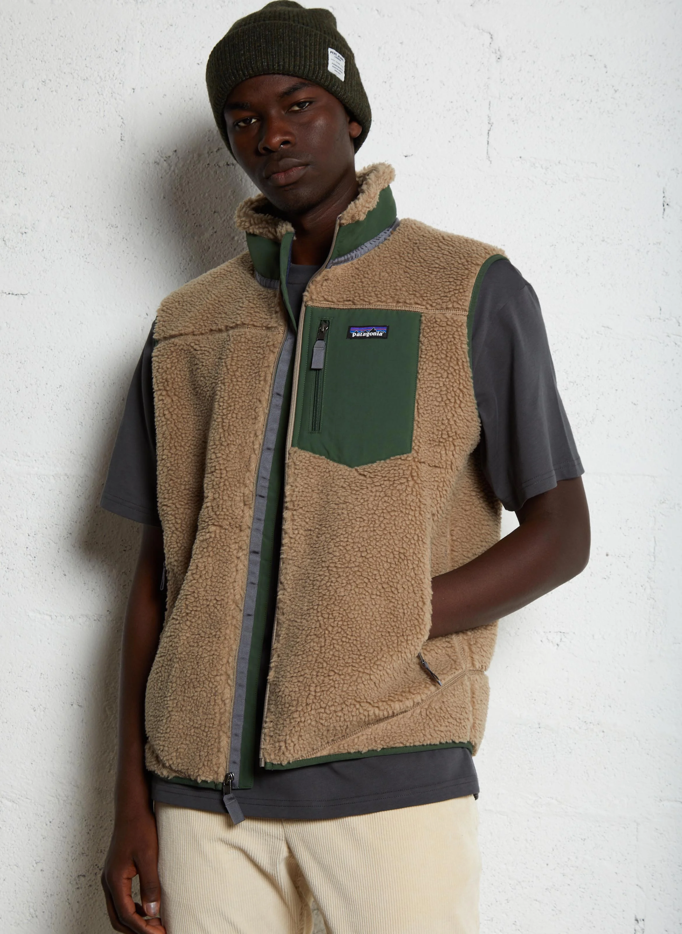 CLASSIC RETRO-X - Gilet sans manches en sherpa | Gris
