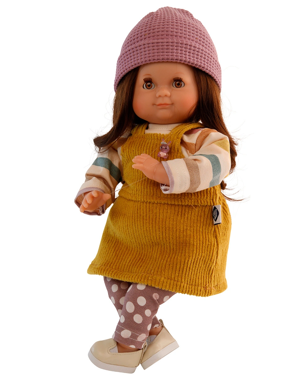 Puppe SCHLUMMERLE (32cm) mit braunen Haaren/braune Augen