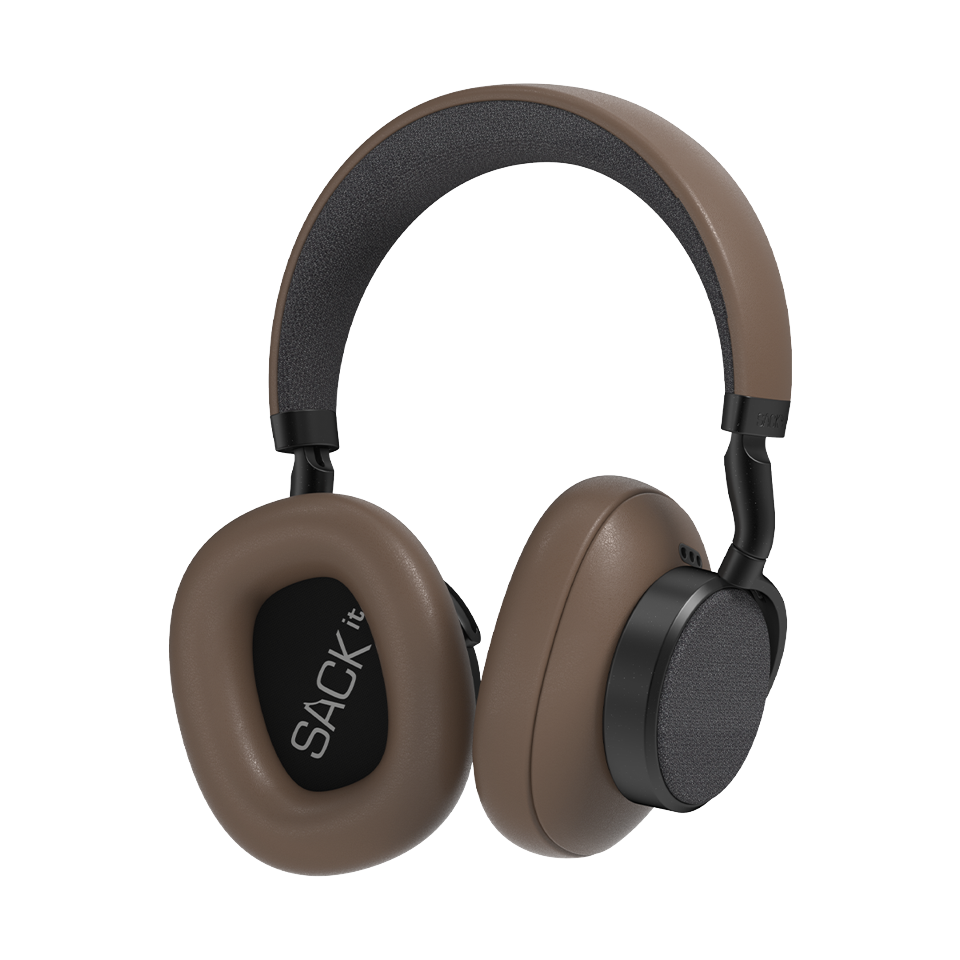 SACKit - Touch 400 Hybrid ANC Over-Ear Hovedtelefoner - Brun