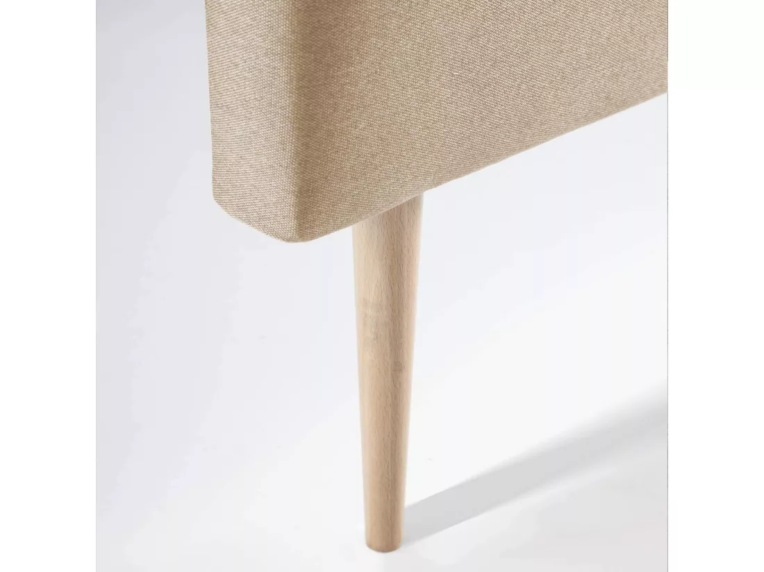 Tête de lit Oslo 160x100 cm, capitonnée Tissu Beige, L'épaisseur de 8 cm