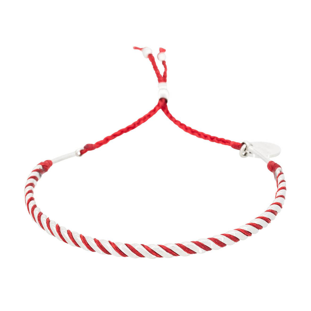Jacobson Bracelet Red Wax en Acier & Cordon rouge
