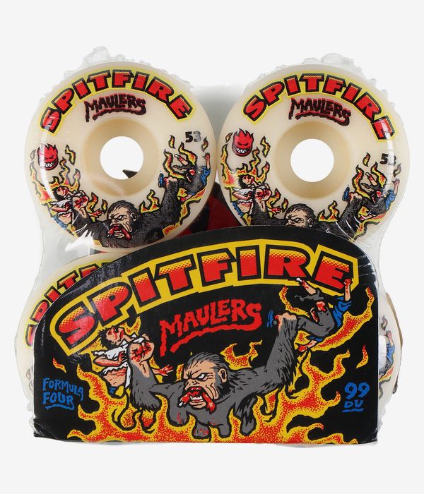 Spitfire Formula Four Maulers Conical Full Rollen (natural) 53 mm 99A 4er Pack