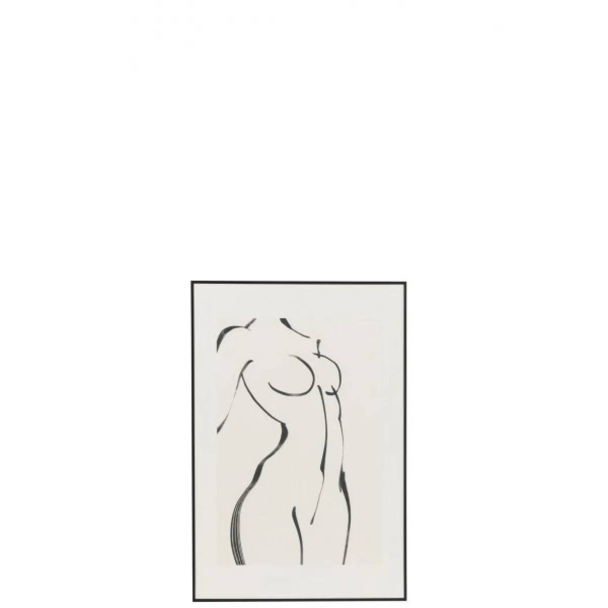 Dansmamaison Décoration Murale Femme Noir/Blanc